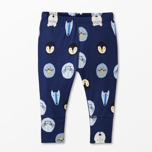 Hanna Andersson organic cotton leggings animal arctic wiggle pant adjustable